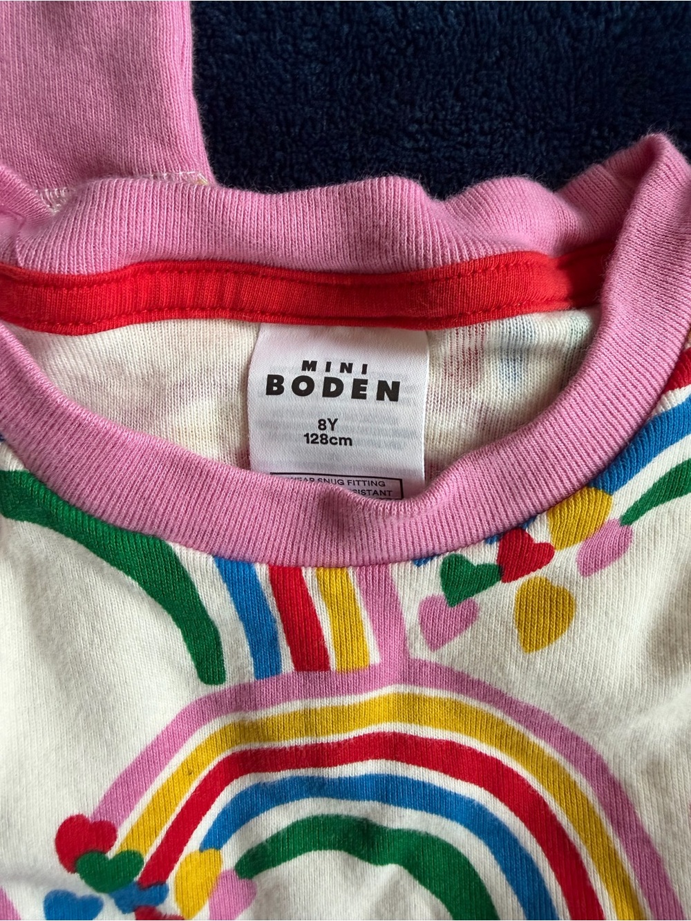 Mini Boden Rainbow Pajamas Size 8y